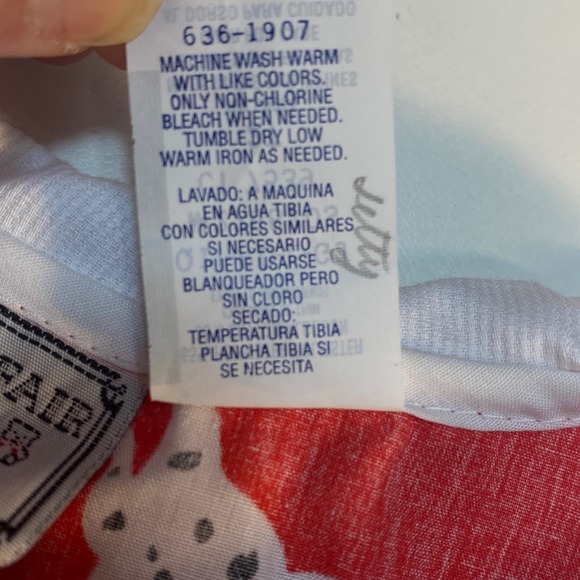 Mayfair Kids Red Dalmatian Dog Rose Plaid Collar Ruffle Dress‎ Sears  2T VTG NEW - Picture 6 of 8